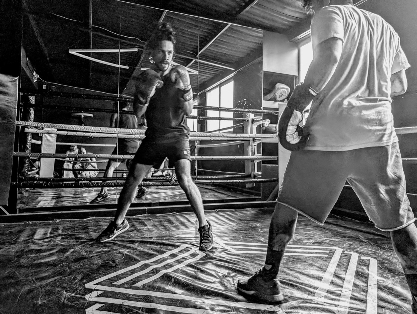 Sparring en el ring