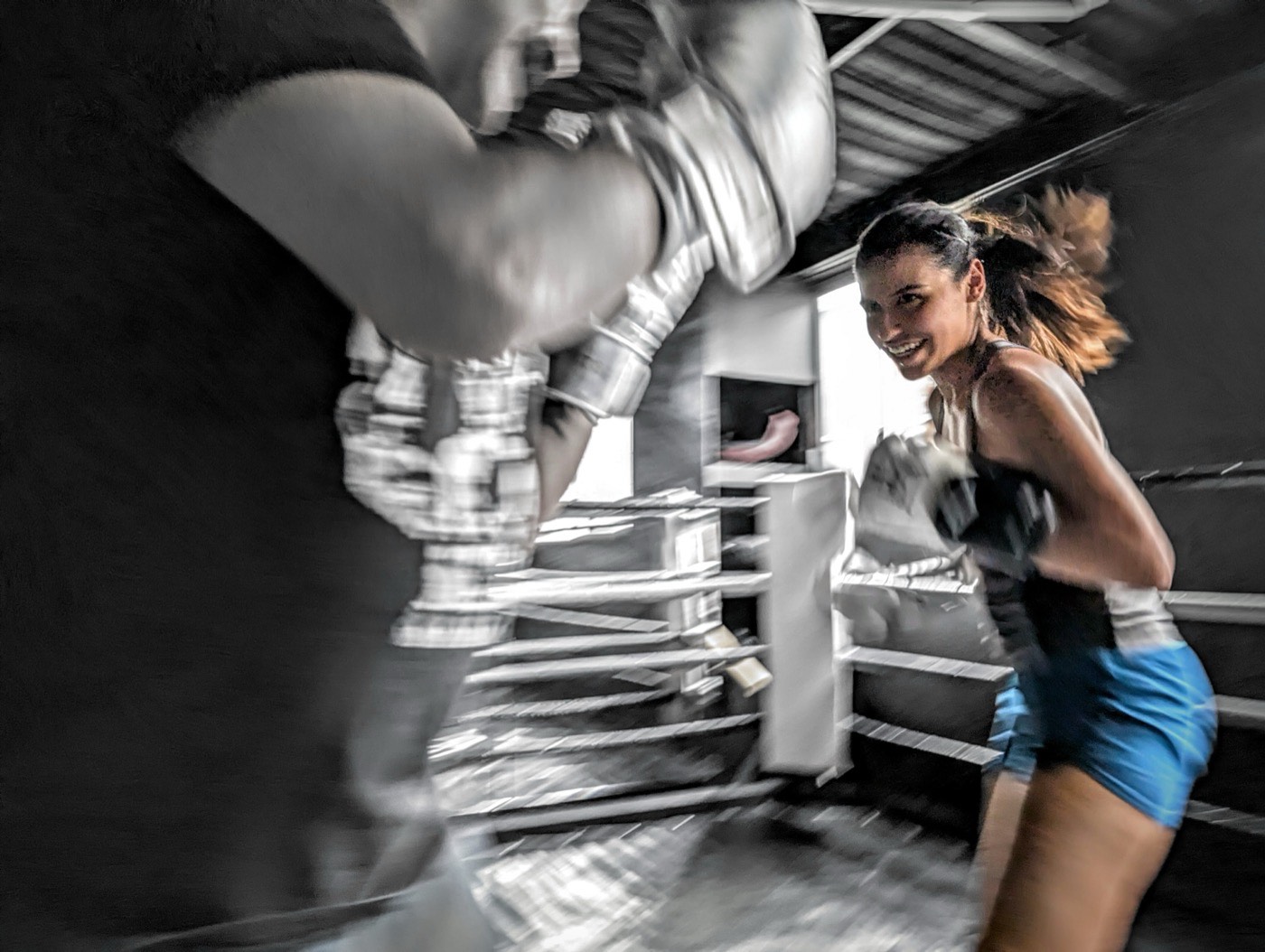 Sparring con el entrenador